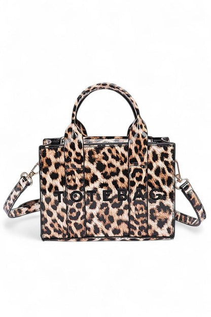 Leopard Printed Small Tote Bag