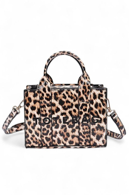 Leopard Printed Small Tote Bag