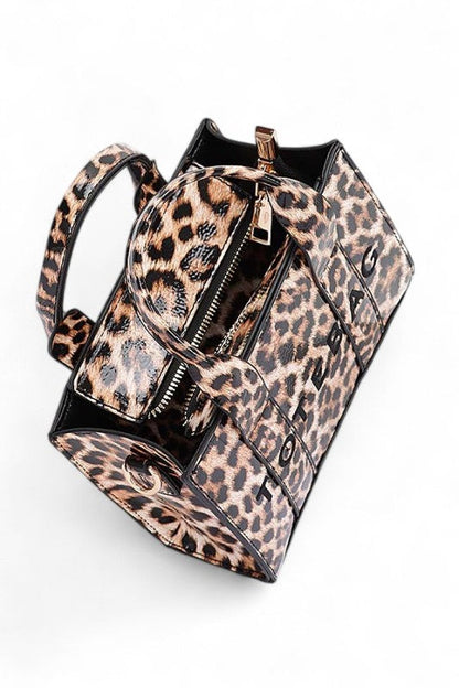 Leopard Printed Small Tote Bag