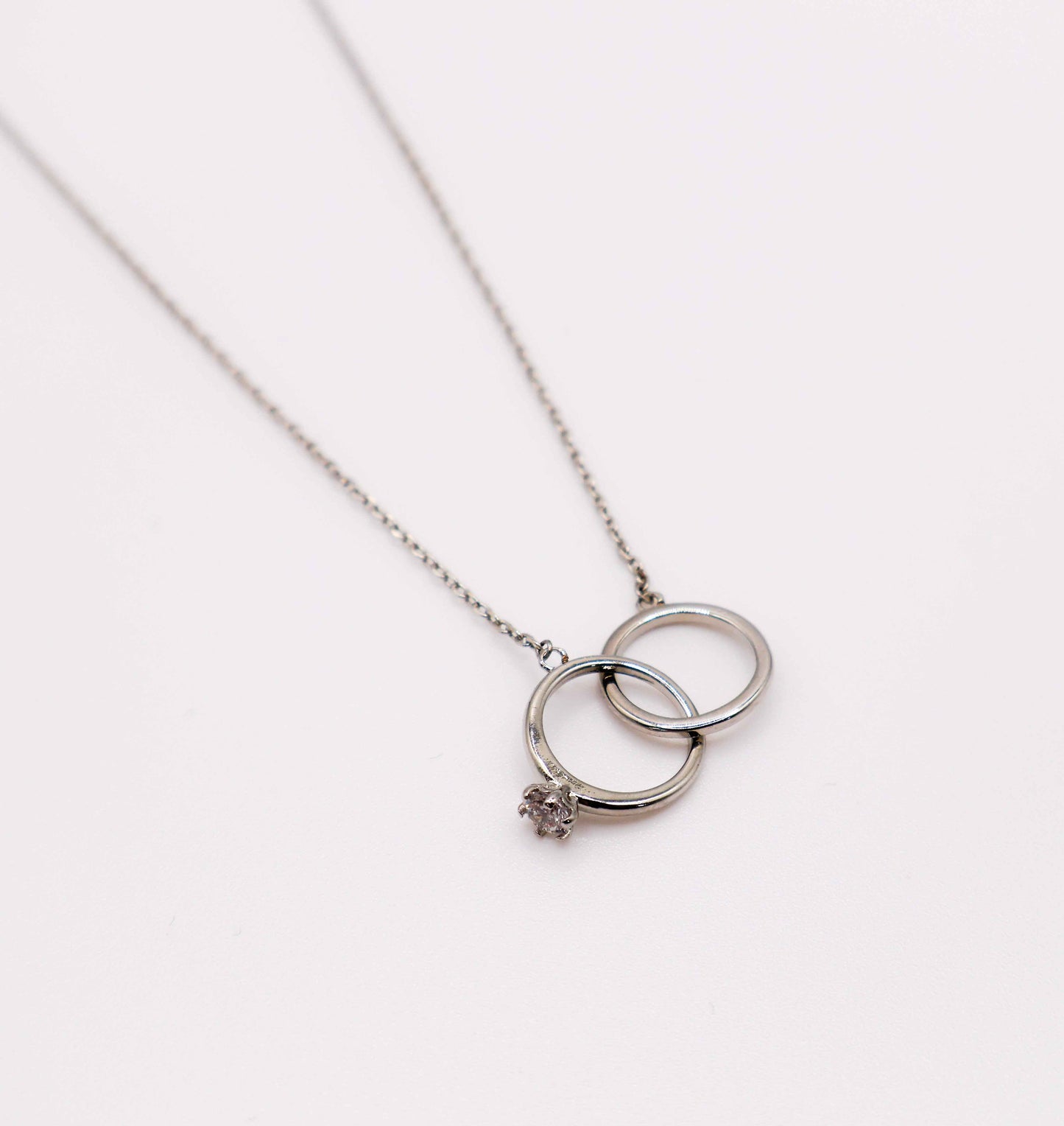 Eternal Embrace White Gold Necklace - Timeless Luxury
