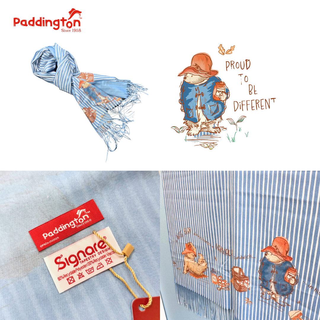 Paddington™ Bear Classic Marmalade - Art Pashmina