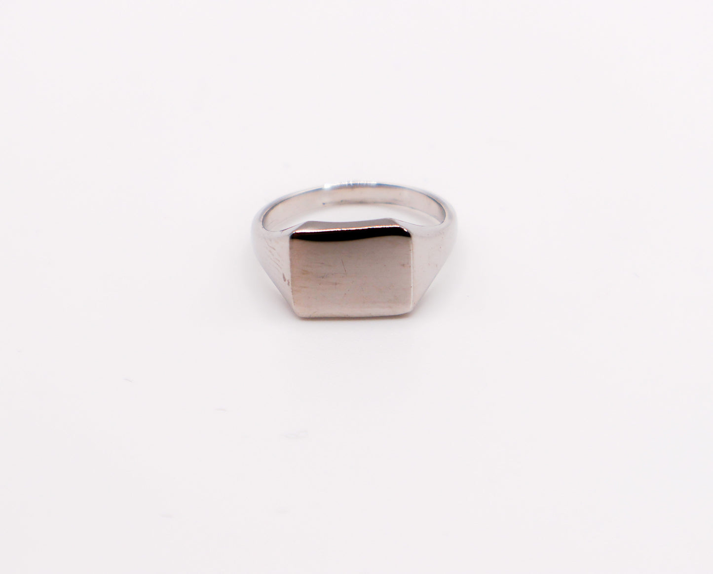 Italian Silver Rectangular Face Ring - Lolomo!