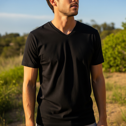 Mens Crew neck 3 Pack Solid 100% Cotton Double Neck Ribbed S-5XL