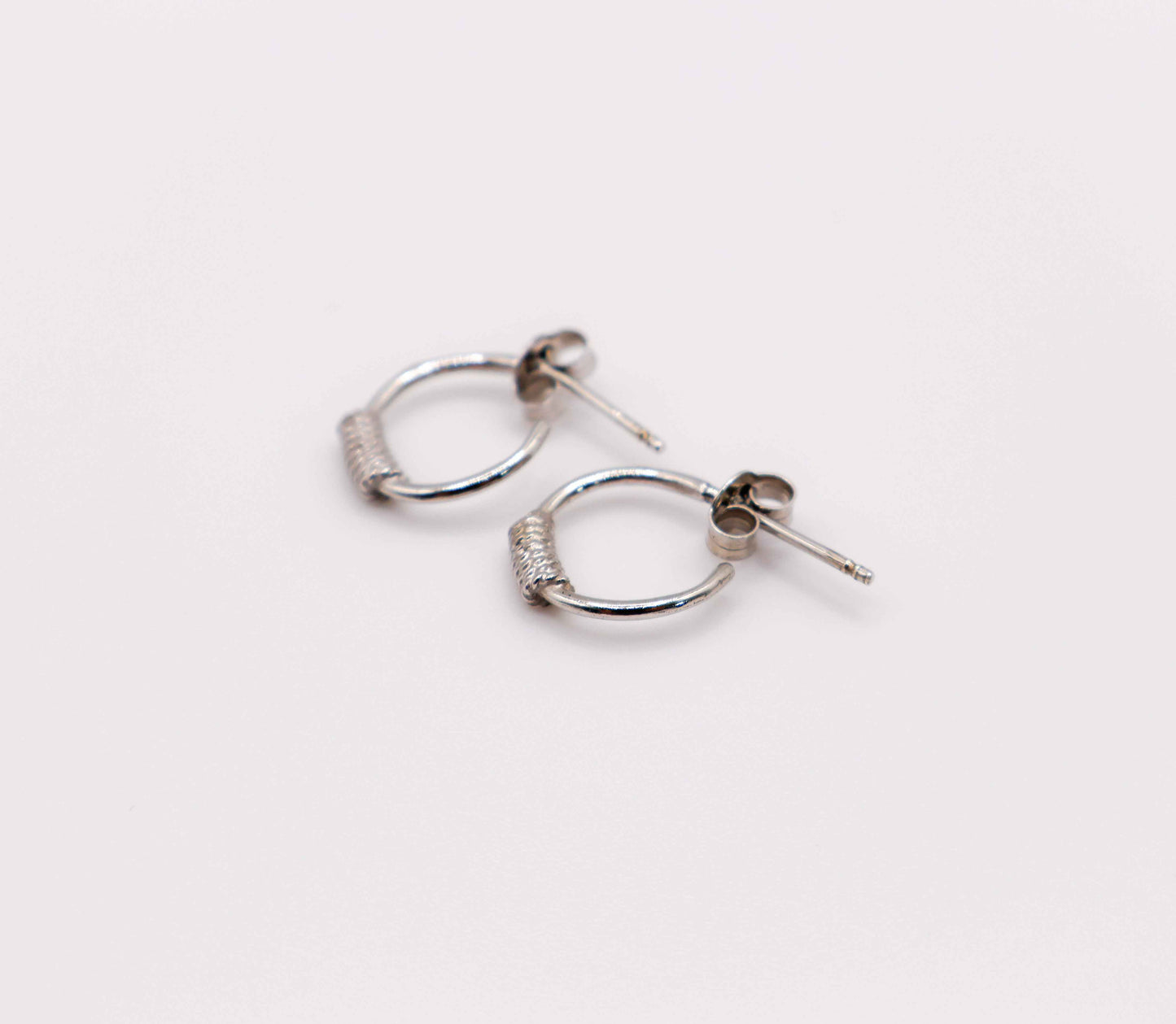 Italian Mini Sterling Silver Hoop Earrings