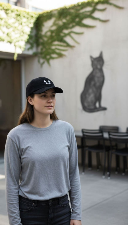 Chapeau en velours côtelé Amazed Cat