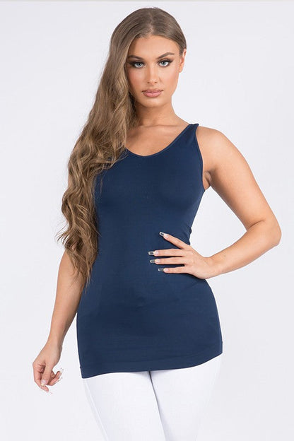 Yelete Reversible V or U Neckline Seamless Tank