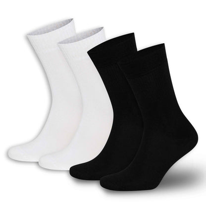 Men’s & Women’s Bamboo Diabetic Crew Socks 4-Pack