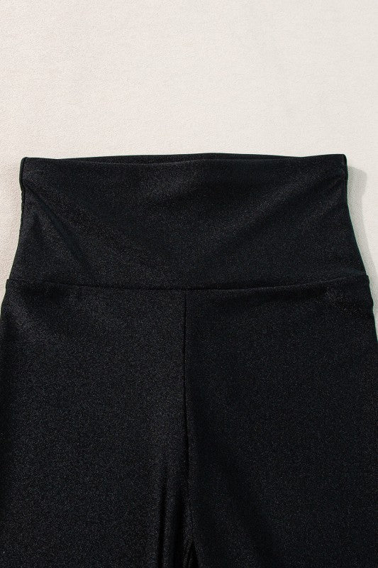 Solid High Waist Tight Leggings