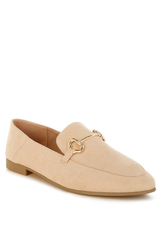 Noltas Horsebit Embellished Flat Loafers