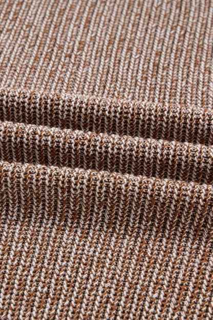 Solid Knit Open-Front Pocketed Cardigan