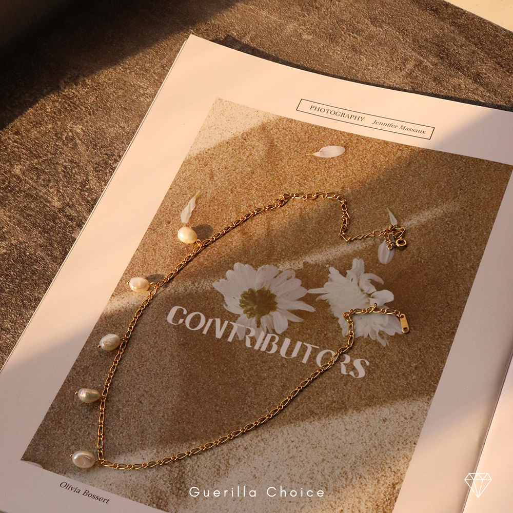 PEARL CHARM 18K GOLD PLATED