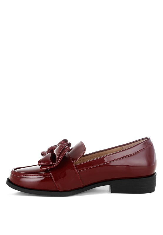 Araminta Classic Chunky Bow Loafers