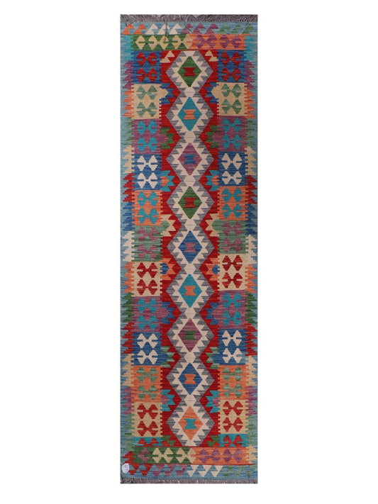 Maimana Afghanistan Kilim Runner - 293 x 86 cm