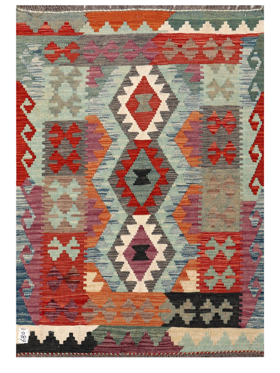 Maimana Afghanistan Kilim Rug - 145 x102 cm