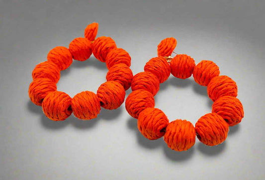 Tropical Sunset Hoop Earrings – Colorful Statement Earrings