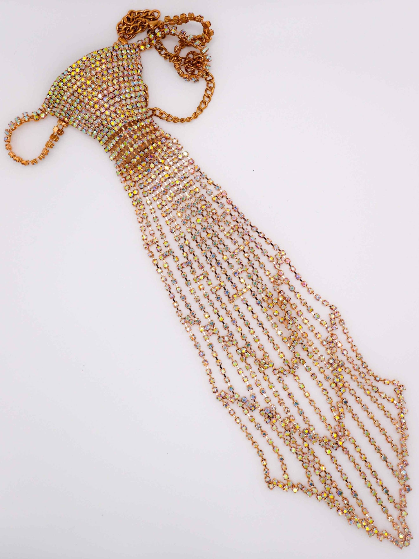 Dapper Adorned Tie Necklace – Luxury Statement Necklace