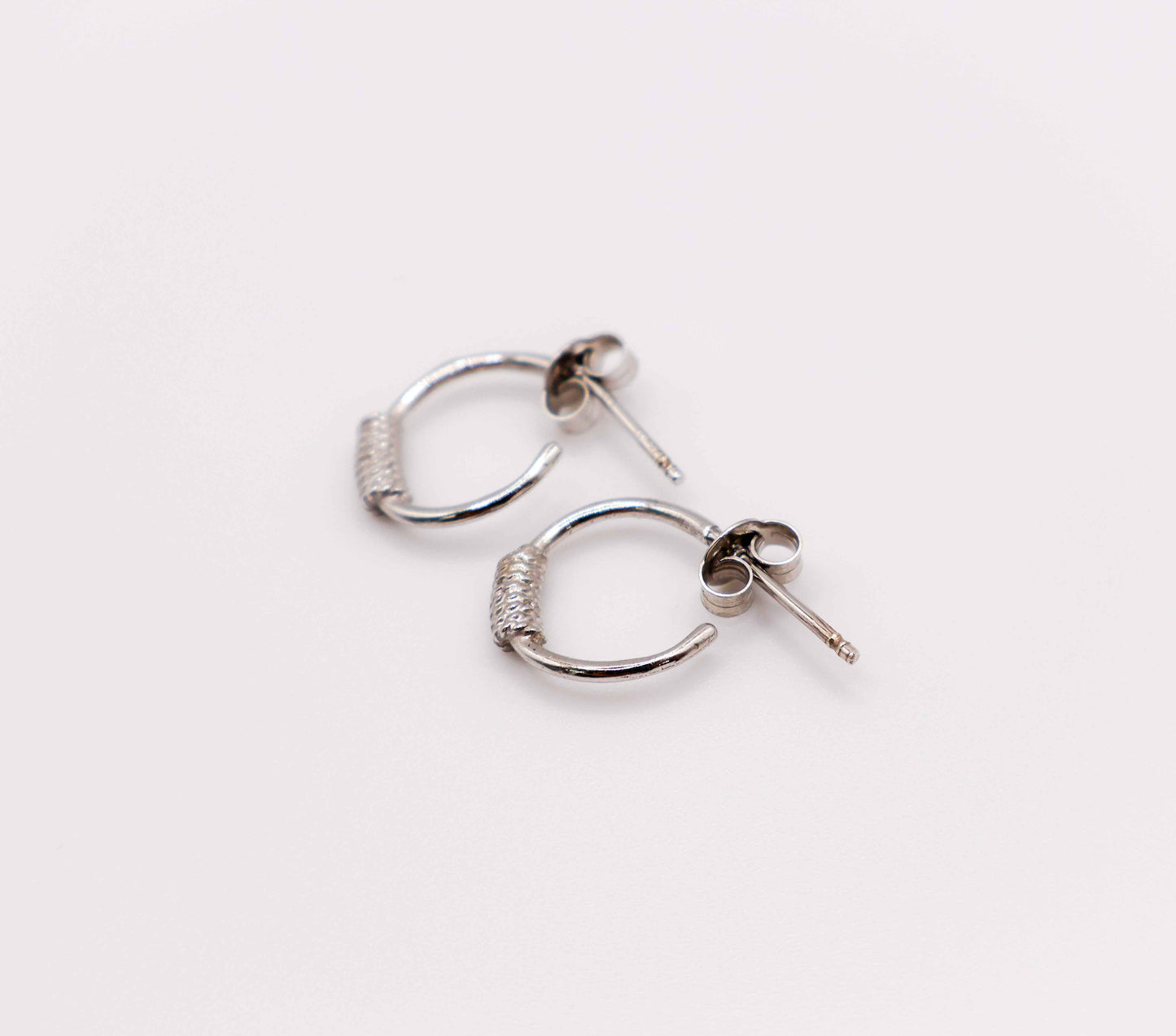 Italian Mini Sterling Silver Hoop Earrings
