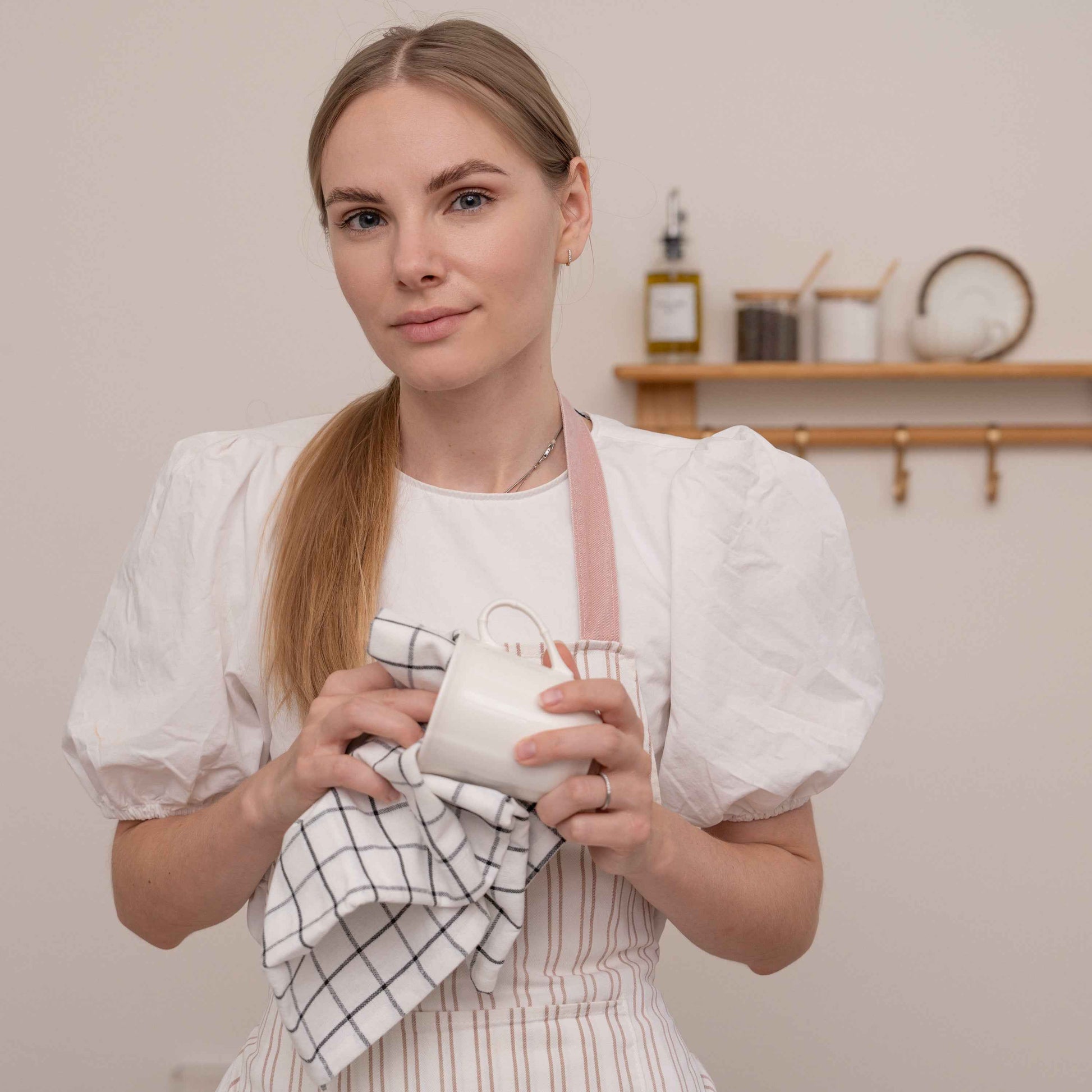 Stripe & Check Kitchen Towel Set