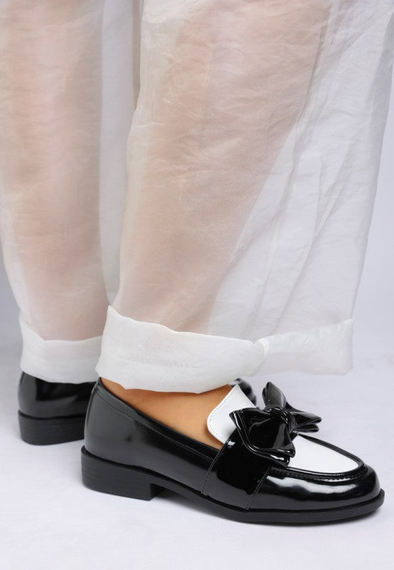 Araminta Classic Chunky Bow Loafers