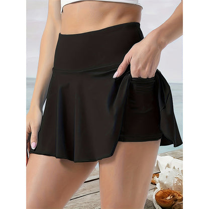 Women Tennis Skirt Golf Skorts Athletic High Waisted With Pockets