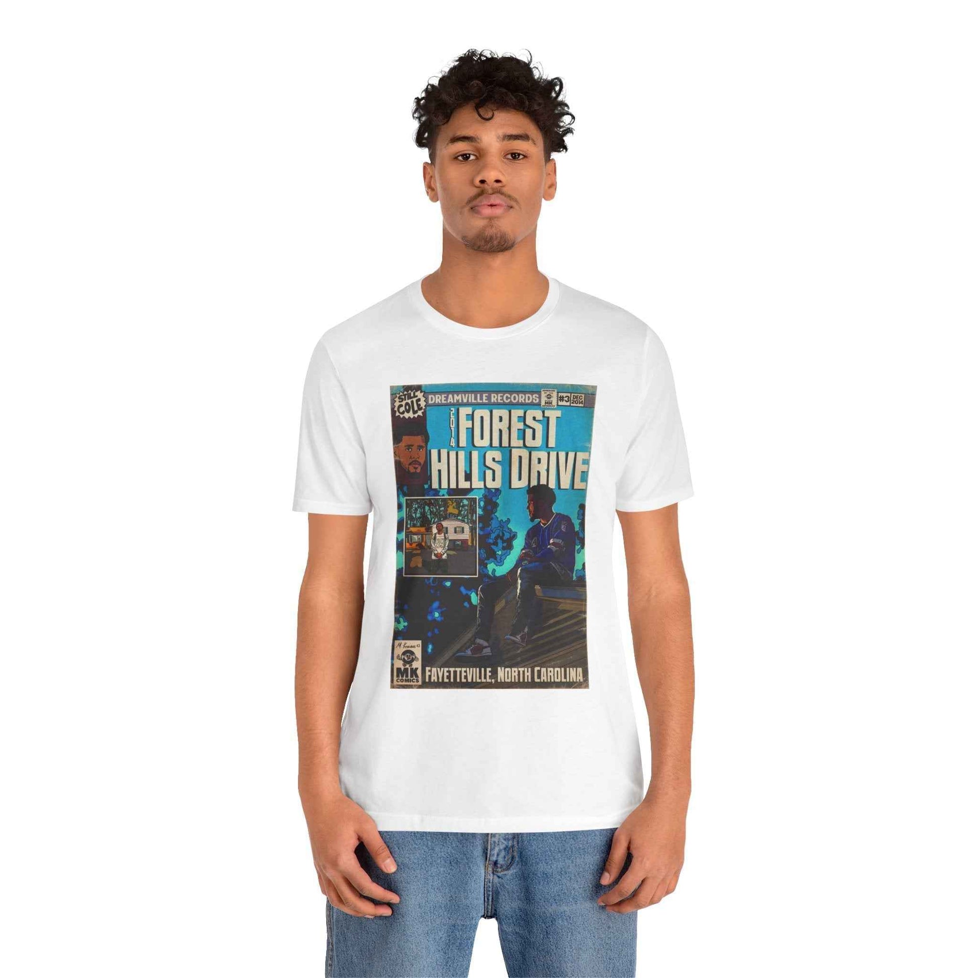 2014 Forest Hills Drive - Comic Book Art -  Unisex Jersey Short Sleeve Tee
