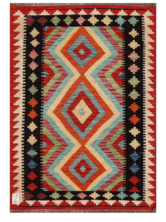 Maimana Afghanistan Kilim Rug - 120 x 84 cm