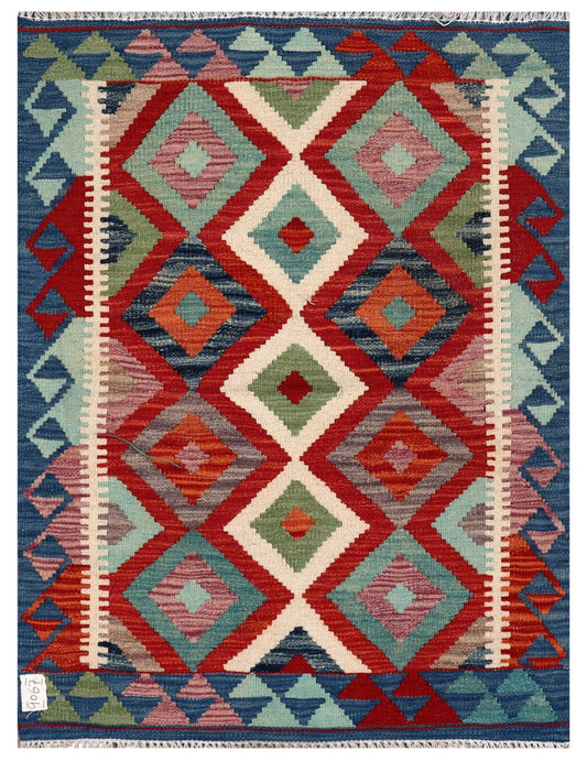 Maimana Afghanistan Kilim Rug - 112 x 84 cm