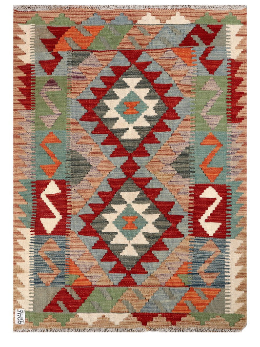 Maimana Afghanistan Kilim Rug - 119 x 85 cm