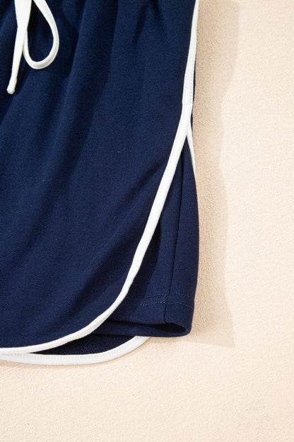 Varsity Stripe Pullover and Mini Skirt Set