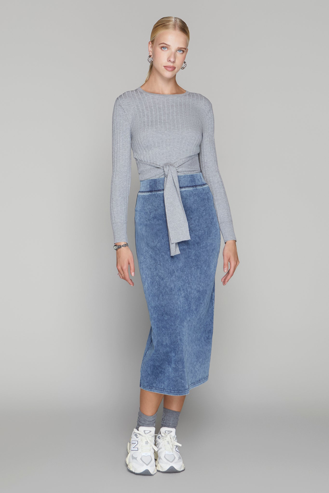 Jasper Skirt in Midwash Denim
