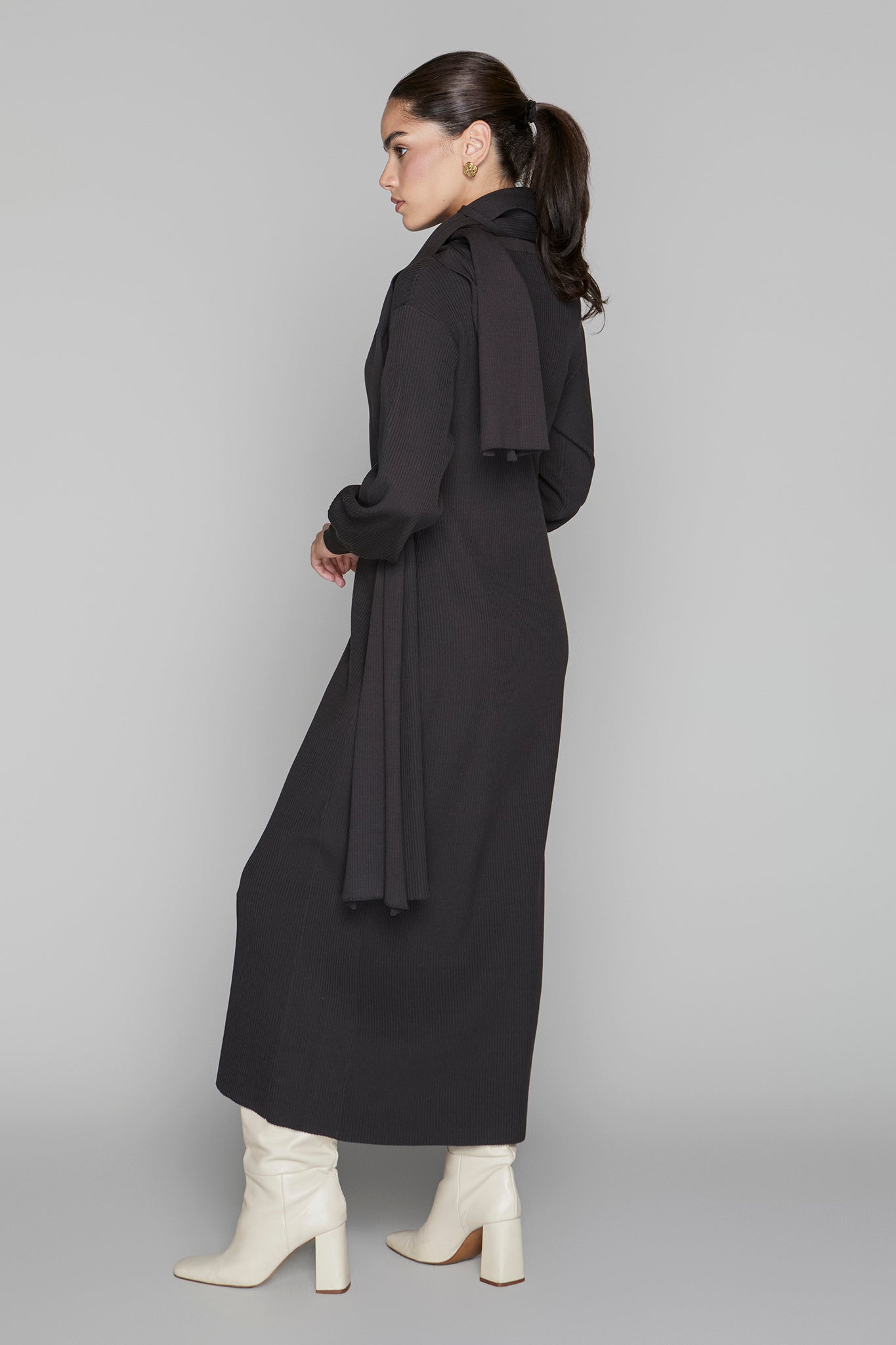 Lowry Dress in Smoked Sage