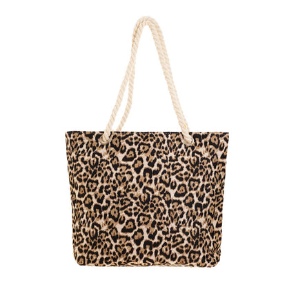Leopard Print - Beach Bag