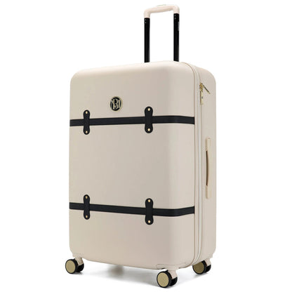 Grace Expandable 25" Medium Checked Retro Suitcase - Lolomo!