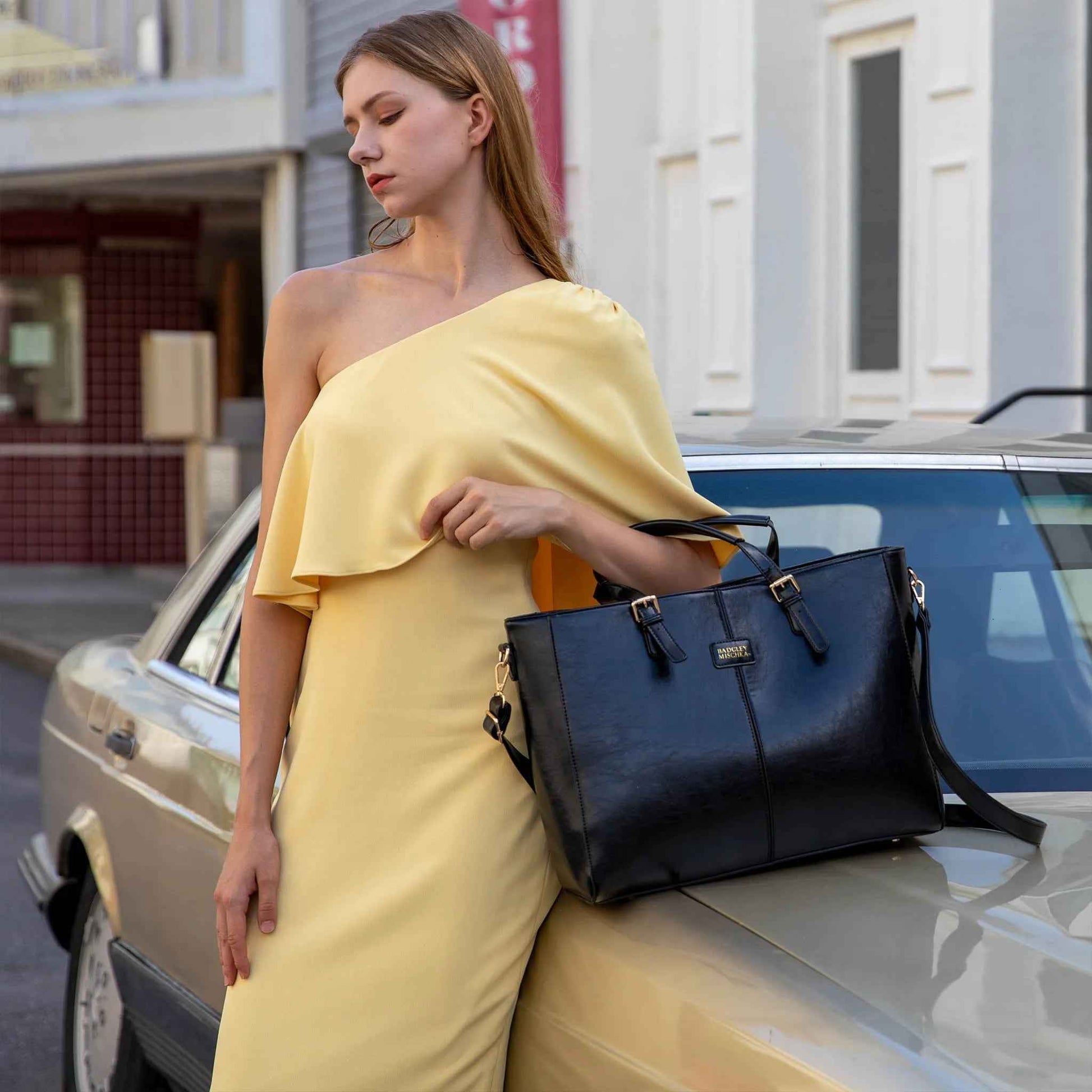 Julia Rustic Vegan Leather Weekender Duffel Bag