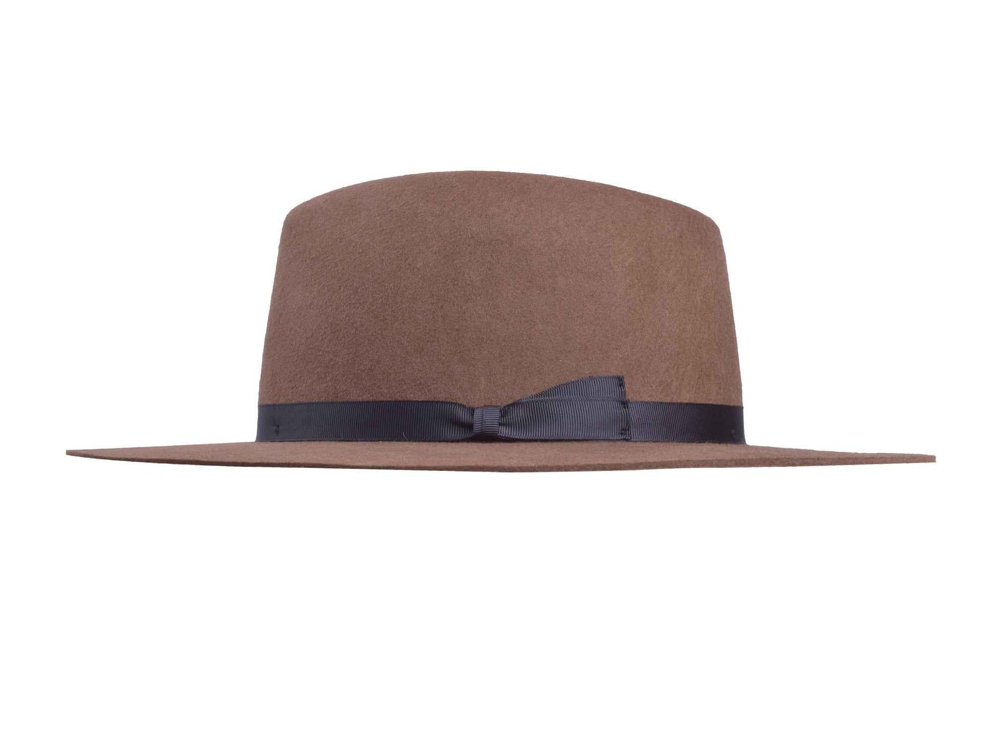 Wool Felt Flat Brim Hat Trendly Giza