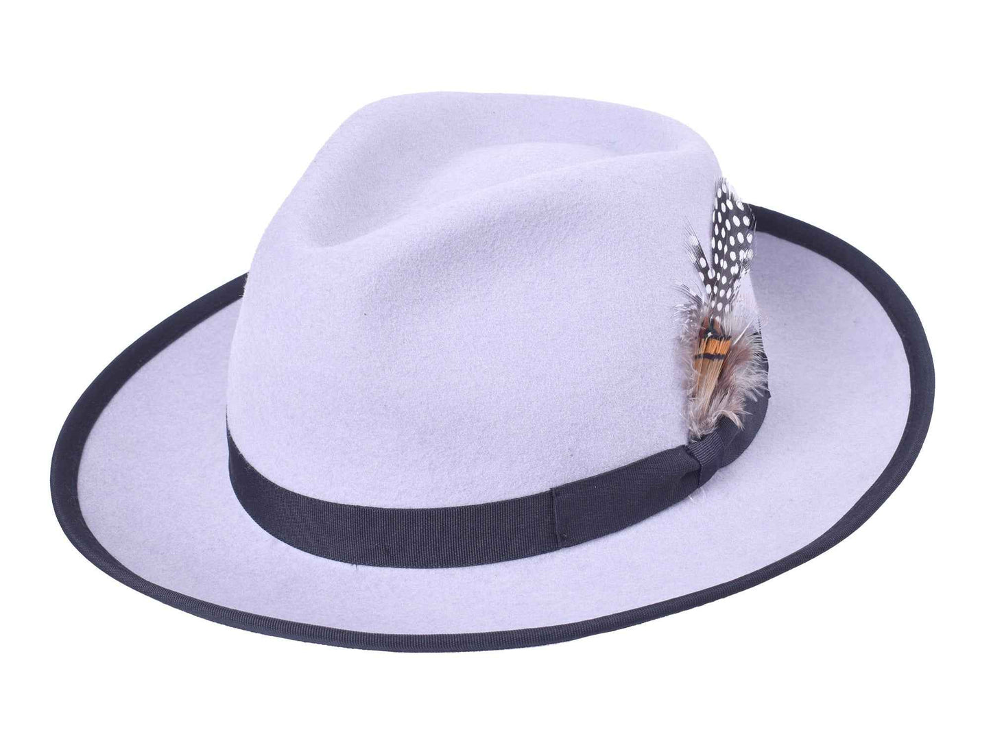 Classic Wool Felt Fedora Hat for Men Heritage