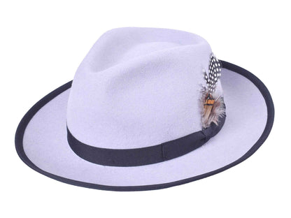 Classic Wool Felt Fedora Hat for Men Heritage