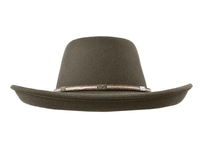 Outdoor Merino wool felt hat Rust
