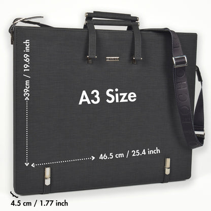 Leather Binder Leather Portfolio Gifts For Painters - Portfolio Binder- Art Supplies Organizer