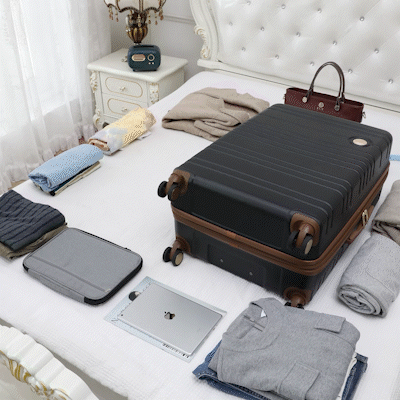 Brickell 3 Piece Expandable Retro Luggage Set - Lolomo!