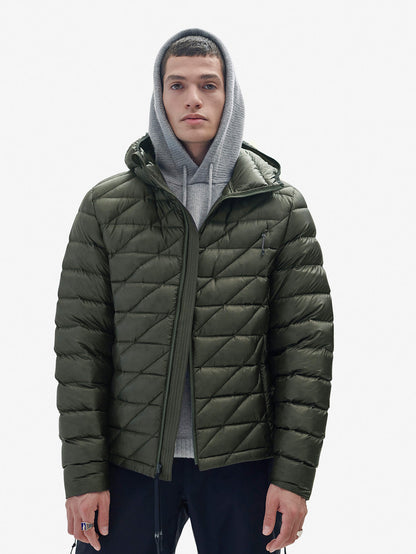 Packable Down Jacket - Stone Green