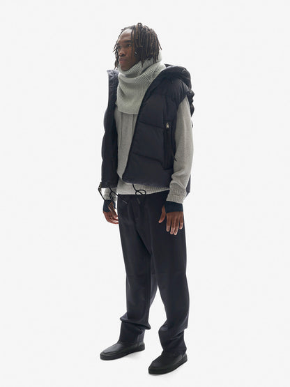 Hooded Down Vest - Navy