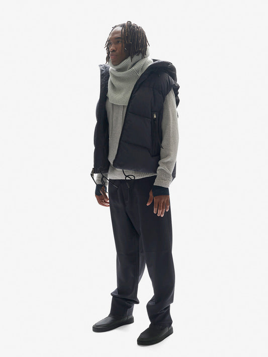 Hooded Down Vest - Navy