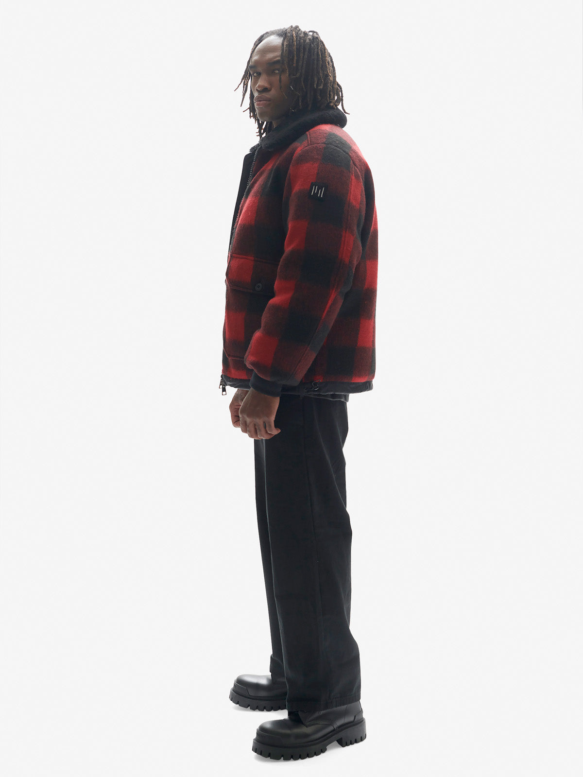 Down Field Jacket - Red/Black Plaid