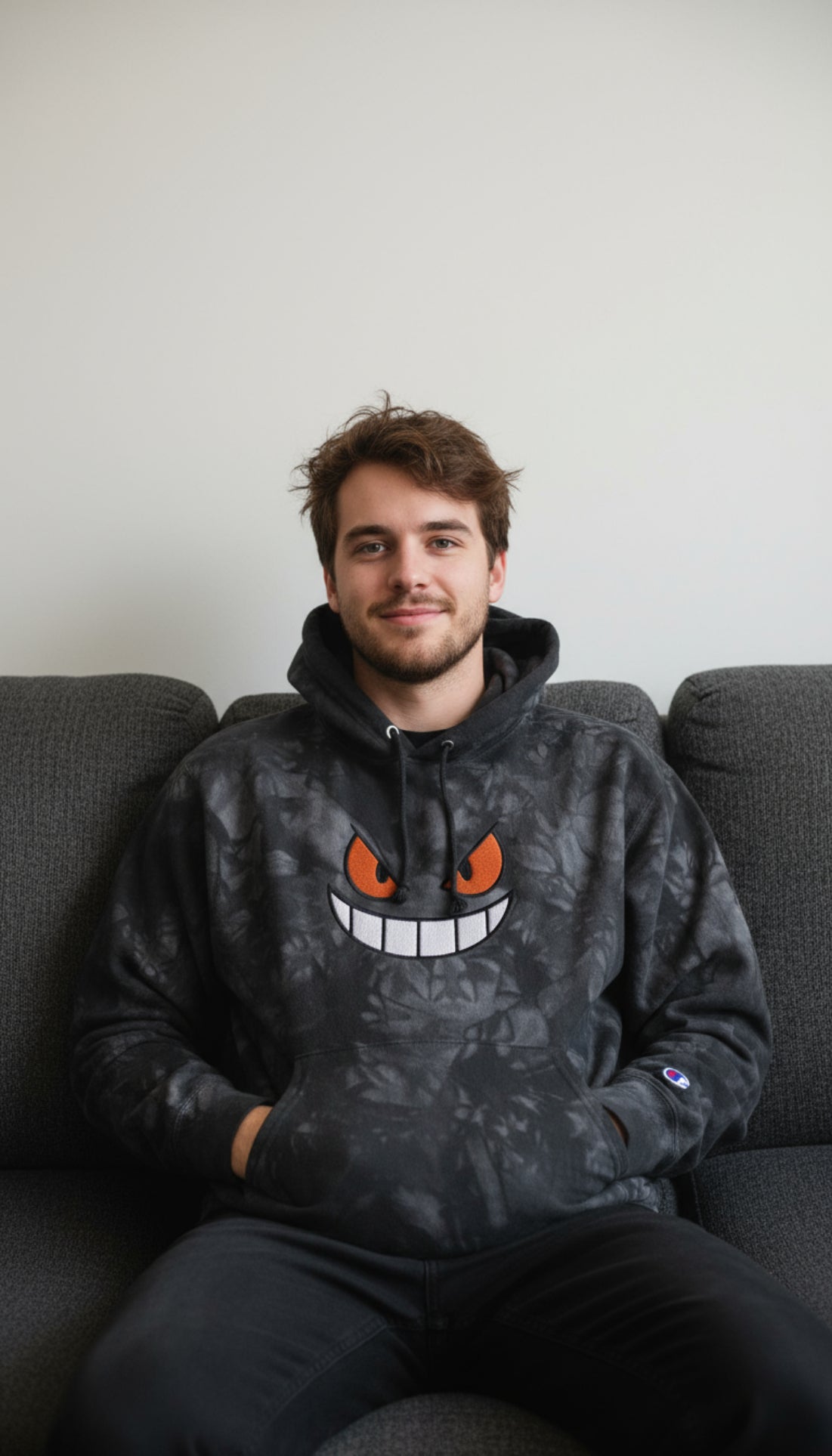 Sweat à capuche tie-dye Demon Inside