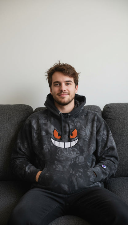 Sweat à capuche tie-dye Demon Inside