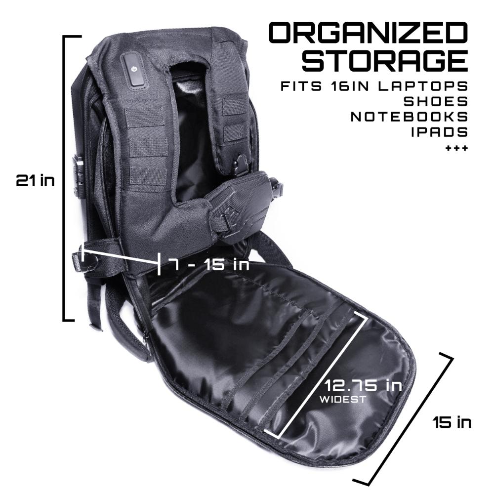 FarMyth Zealot Armor Backpack Bundle (Hydration Bladder and Always-On Power Bank)