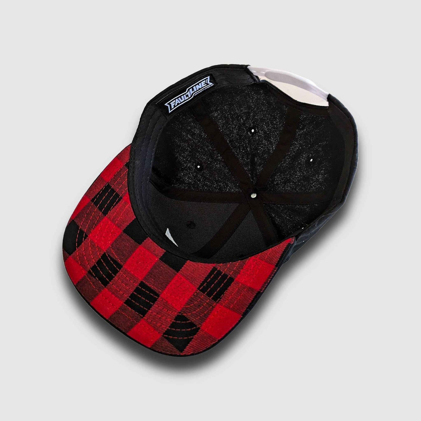 Buffalo Check Snapback - Black