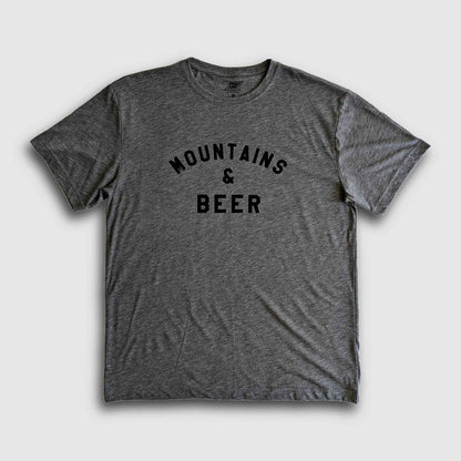 Mountains & Beer Sustainable Tee - Dark Heather Gray