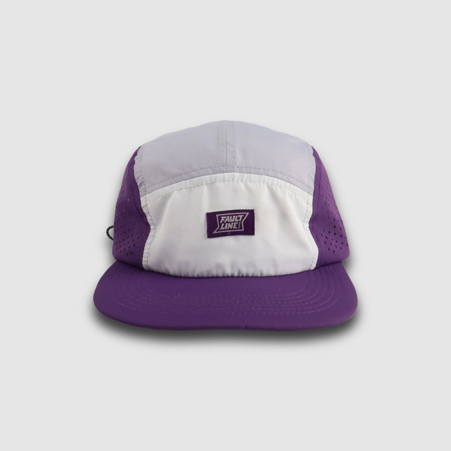 Casquette de camping pliable à 5 panneaux - Violet/Gris 